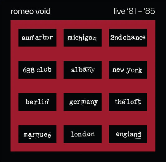 Romeo Void - Best of Romeo Void Live '81-'85 - RSD 2026 Product Image