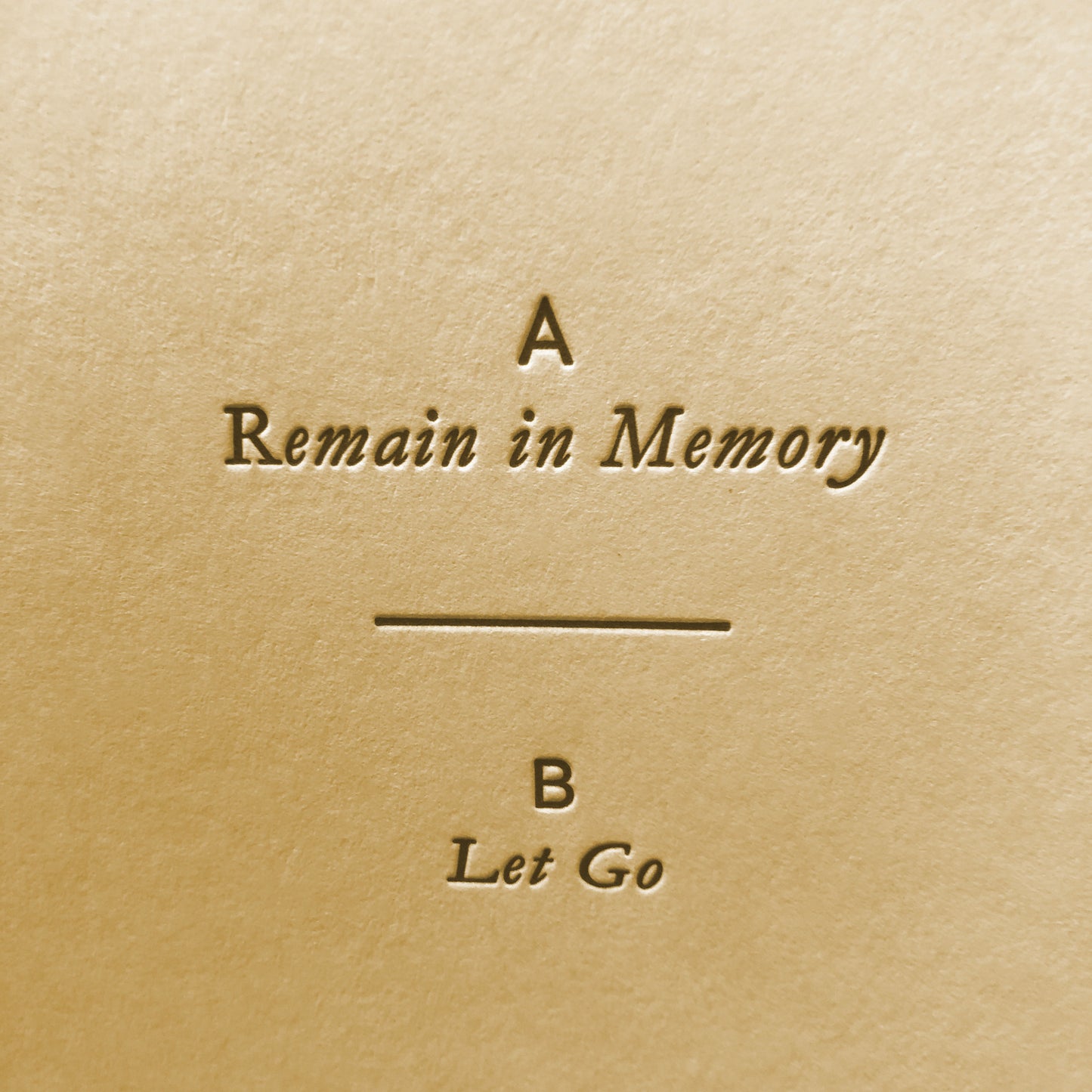 Remain In Memory