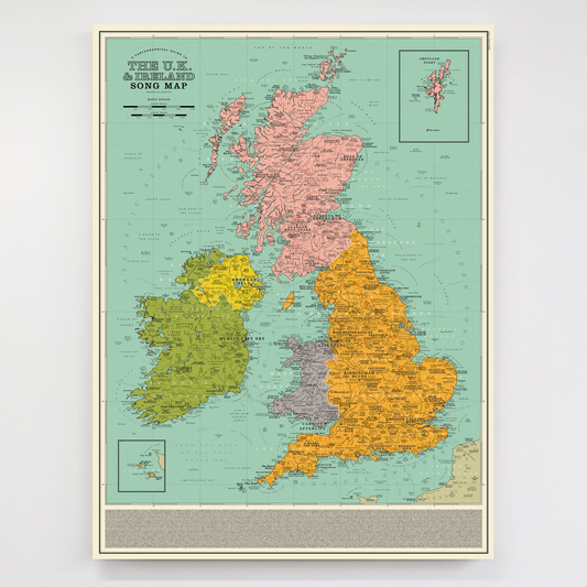 UK and Ireland Song Map
