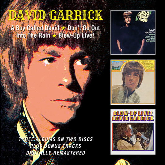 David Garrick - A Boy Called David / Don't Go Out Into The Rain / Blow-Up Live! plus bonus tracks Product Image