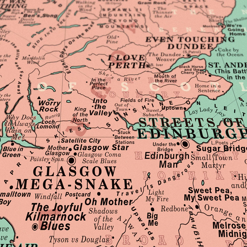 UK and Ireland Song Map