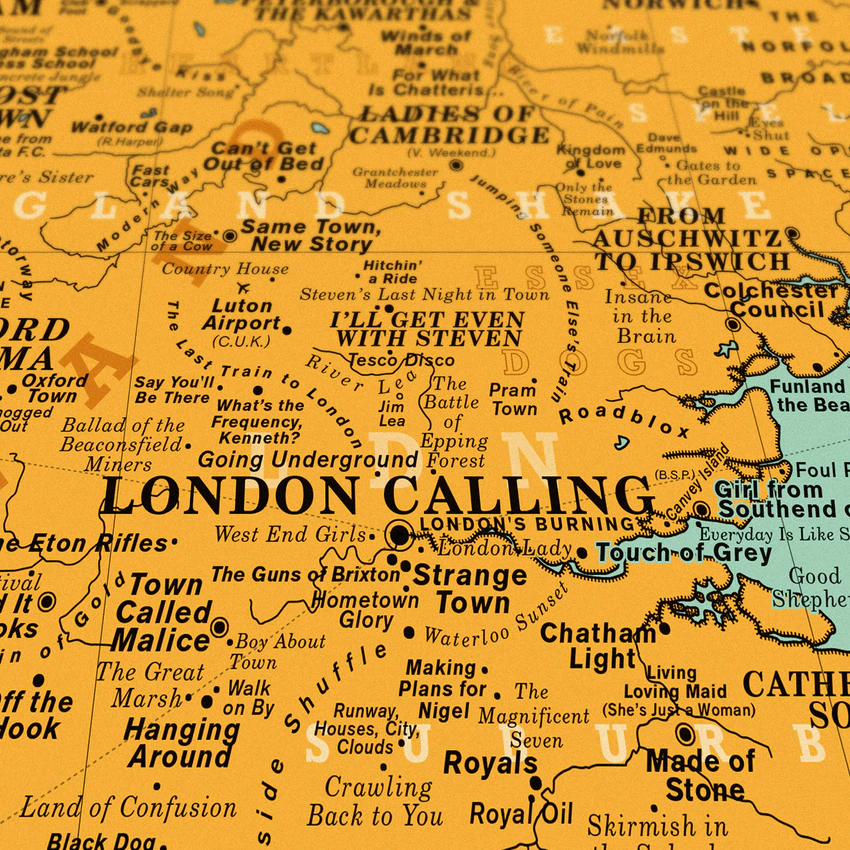 UK and Ireland Song Map