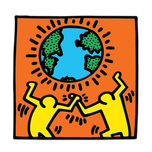 Earth by Keith Haring - Die-Cut Sticker