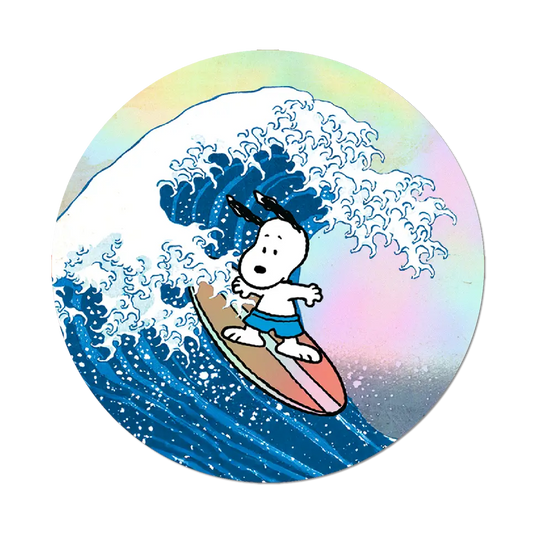 Great Wave Snoopy - Die-Cut Sticker (Surf Art History)