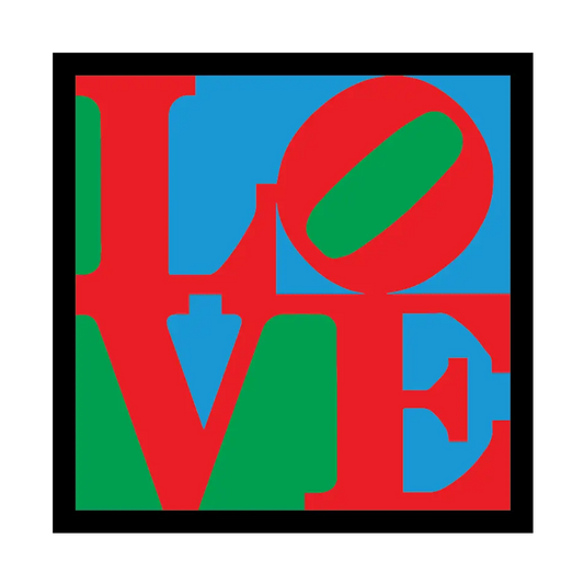 LOVE by Robert Indiana - Die-Cut Sticker (Valentines)
