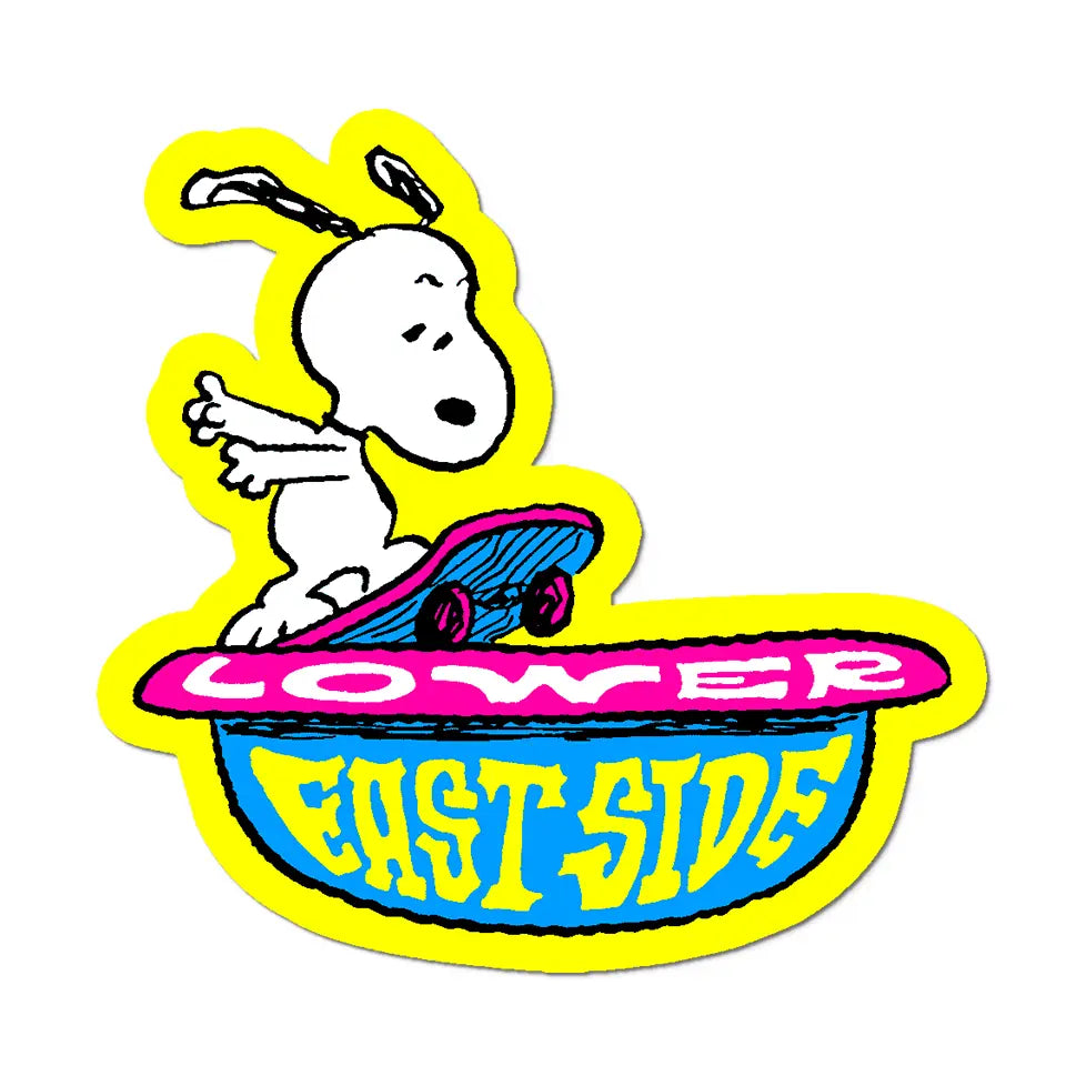 Lower East Side by Snoopy - Die-Cut Sticker (skateboard)