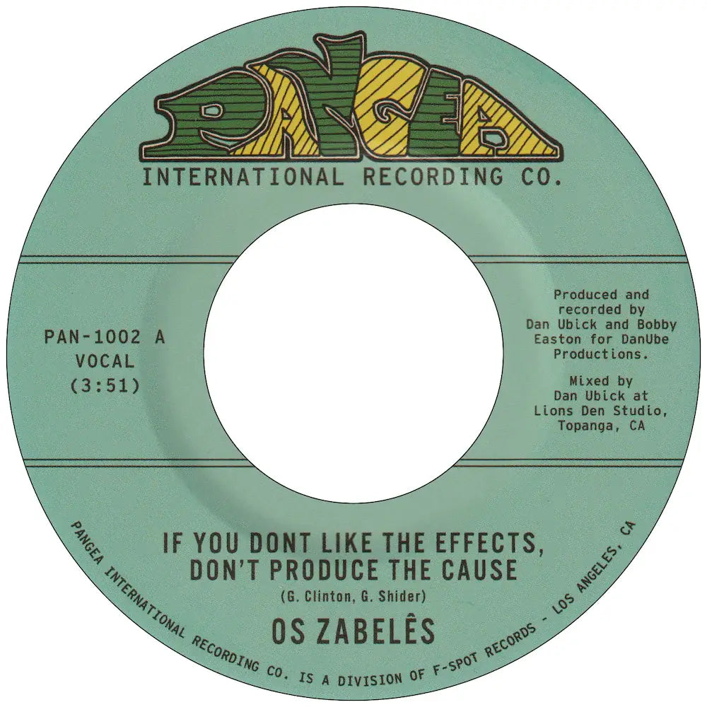 If You Dont Like the Effects, Dont Produce the Cause b/w Back In Our Minds