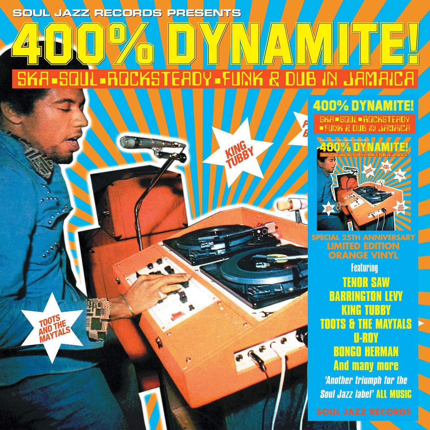 Various - 400% DYNAMITE! Ska, Soul, Rocksteady, Funk and Dub in Jamaica Product Image
