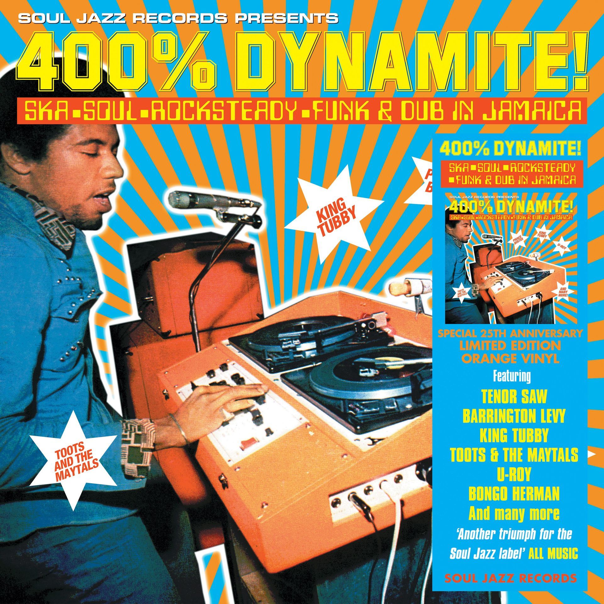 Various - 400% DYNAMITE! Ska, Soul, Rocksteady, Funk and Dub in Jamaica Product Image