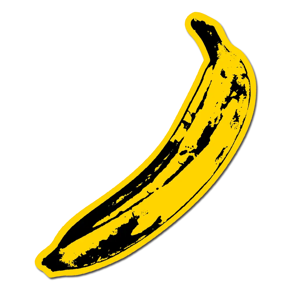 Big Banana by Andy Warhol - Die-Cut Sticker