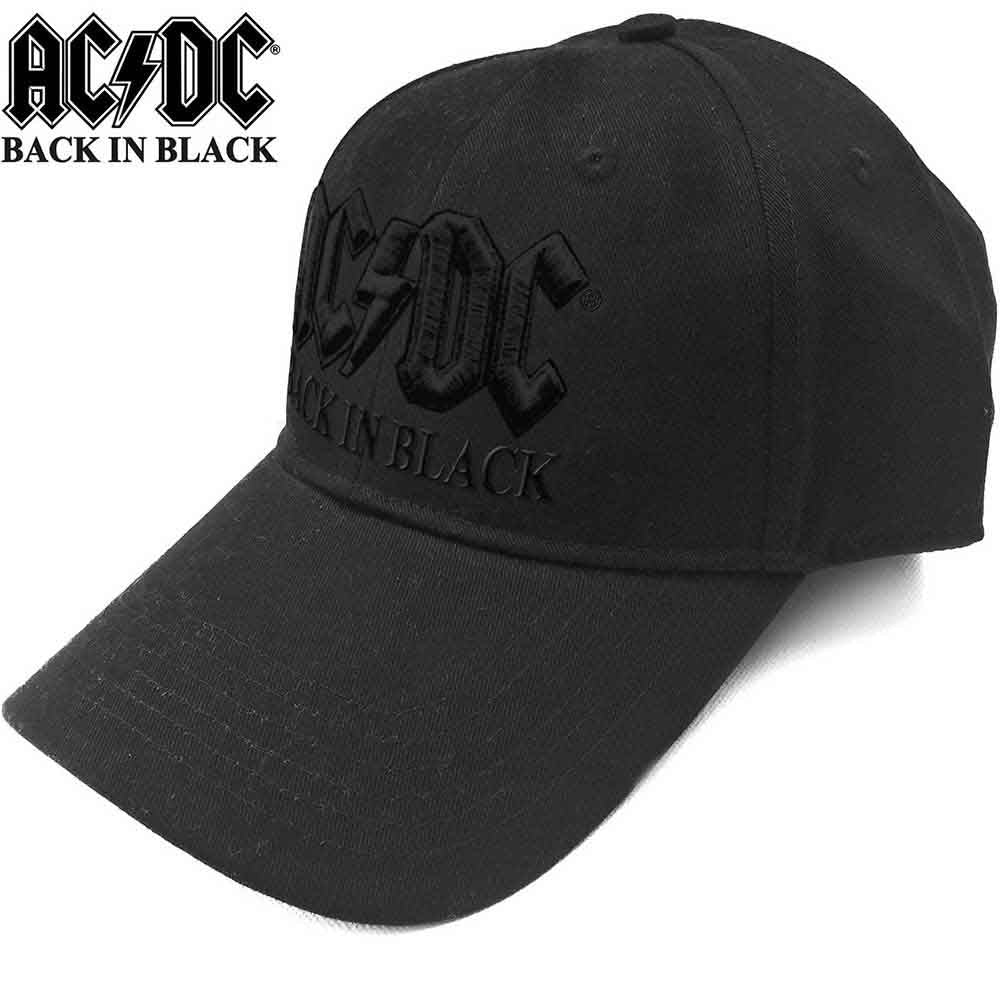 AC/DC - Unisex Baseball Cap: Back in Black Product Image