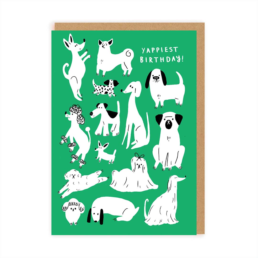 Yappy Birthday Greeting Card by Ohh Deer