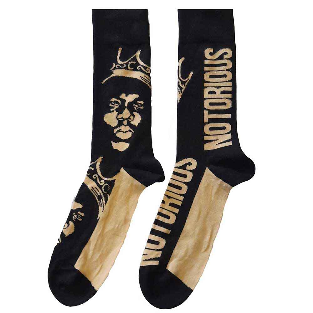 Biggie Smalls Unisex Socks: Gold Crown