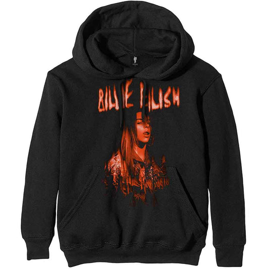 Billie Eilish - Unisex Pullover Hoodie: Spooky Logo Product Image