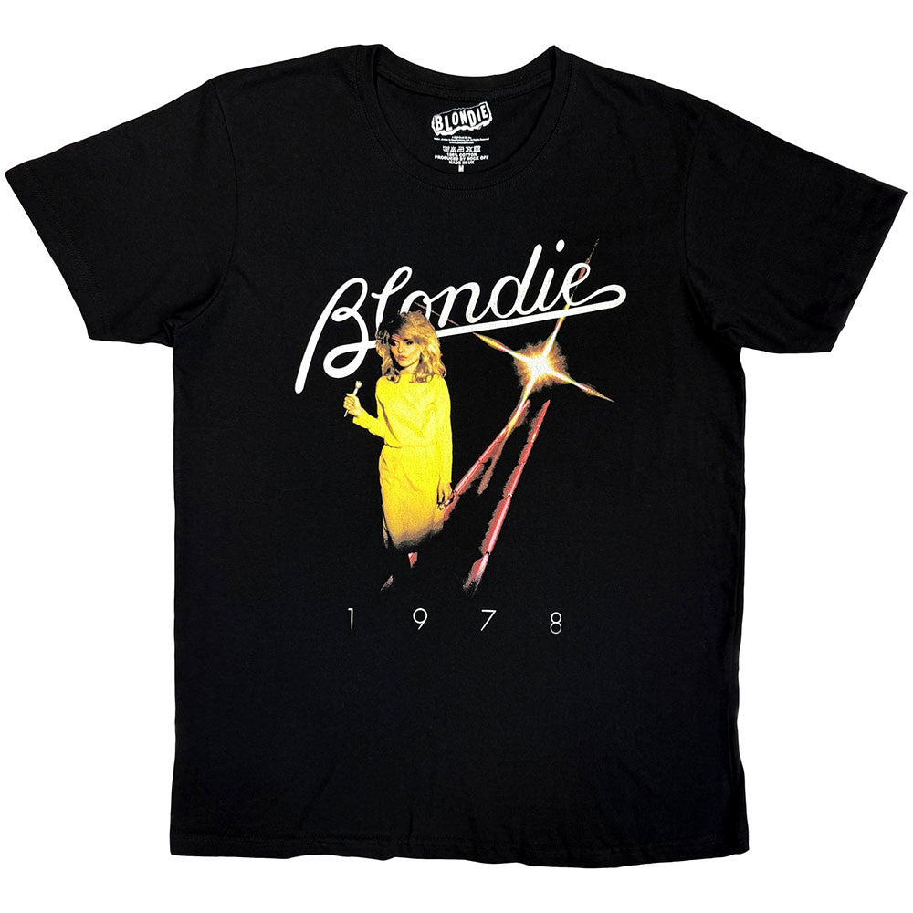 Blondie Unisex T-Shirt: Yellow Dress 1978 (Black)