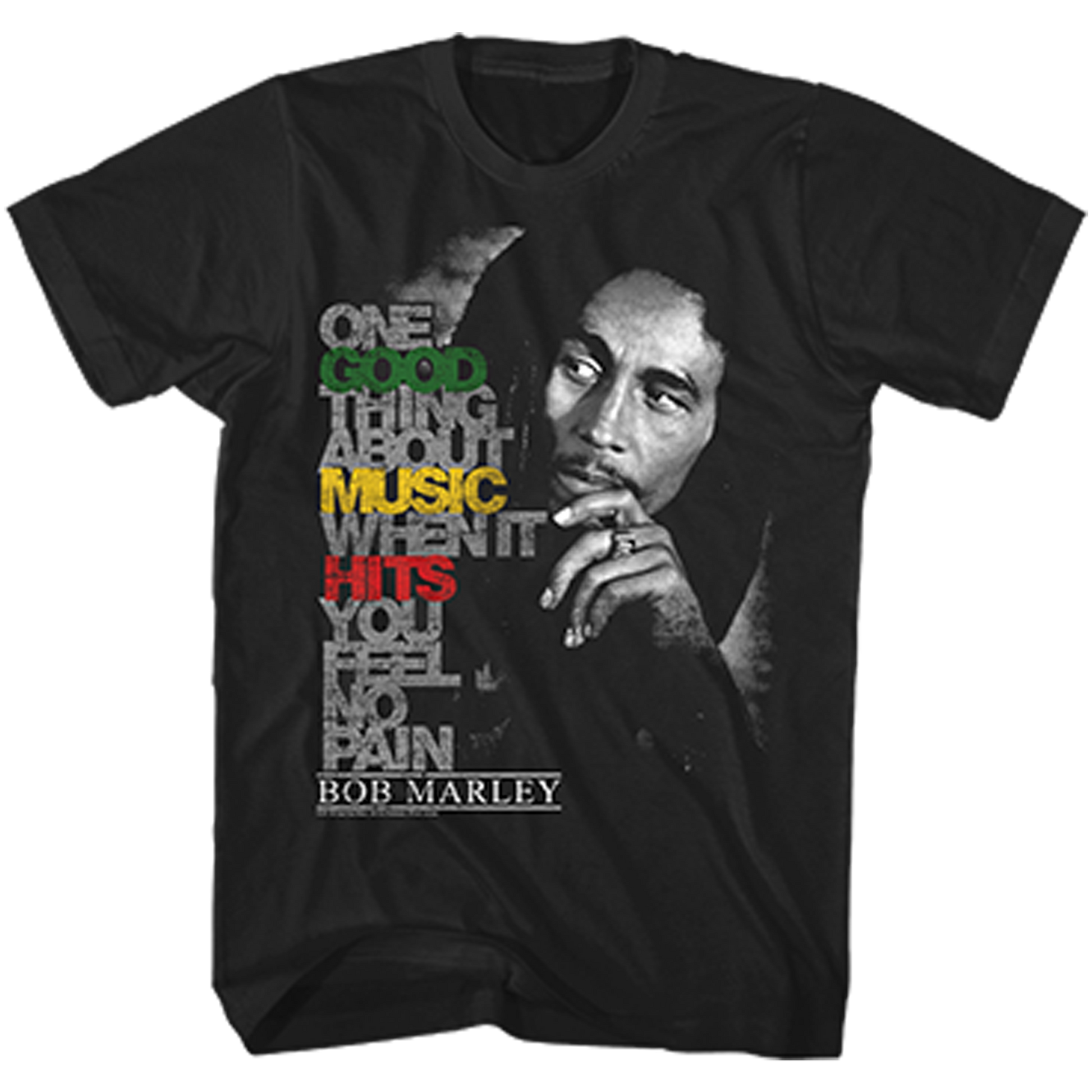 Bob Marley - Good Music Hits Tshirt Product Image