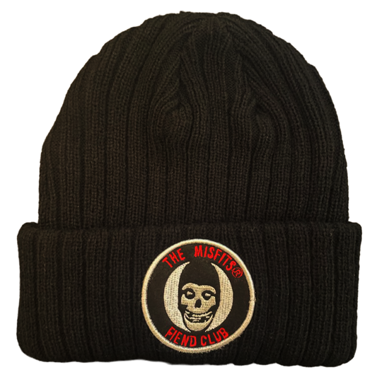 Misfits Logo - Patch Beanie Osfa Black Product Image