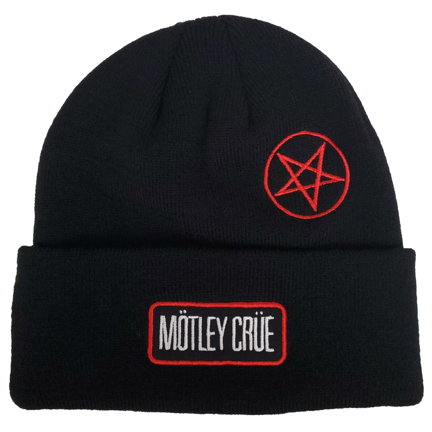 Motley Crue - Logo Cut Twill Patch Beanie Osfa Black Product Image