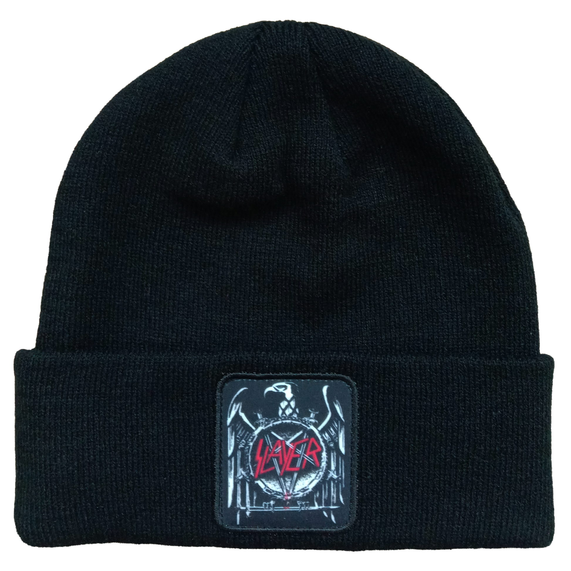 Slayer - Slayer Eagle Patch Knit Beanie Osfa Black Product Image