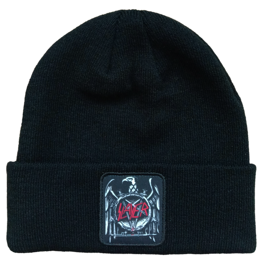 Slayer - Slayer Eagle Patch Knit Beanie Osfa Black Product Image