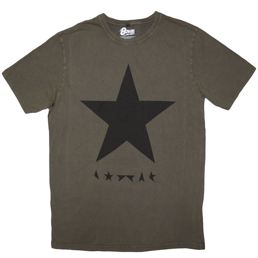 David Bowie - David Bowie Unisex Stone Wash T-Shirt: Blackstar Product Image
