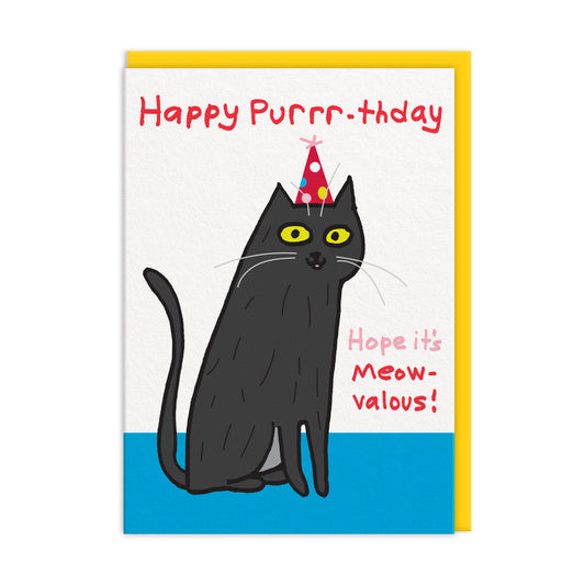 Hope It's Meow-valous! Birthday Card by Ohh Deer