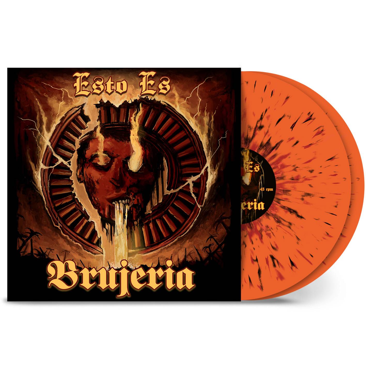 Brujeria - Esto Es Brujeria 2LP (Orange Red Black Splatter Vinyl).jpg