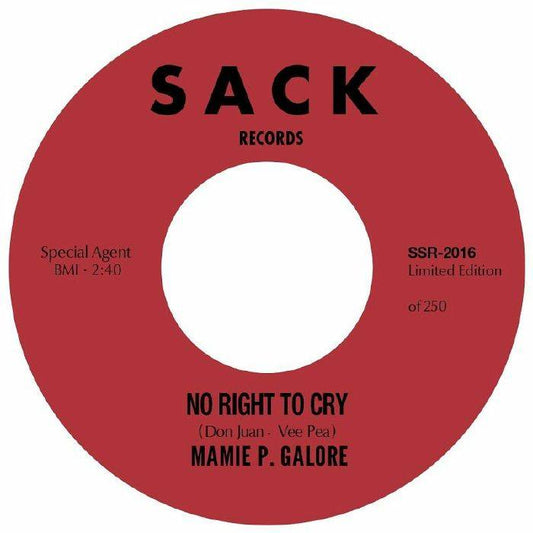 No Right To Cry b/w Do It Right Now