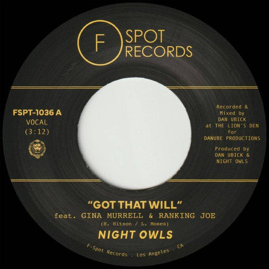 Got That Will (feat. Gina Murrell & Ranking Joe) b/w Got That Dub (feat. Ranking Joe & Gina Murrell)