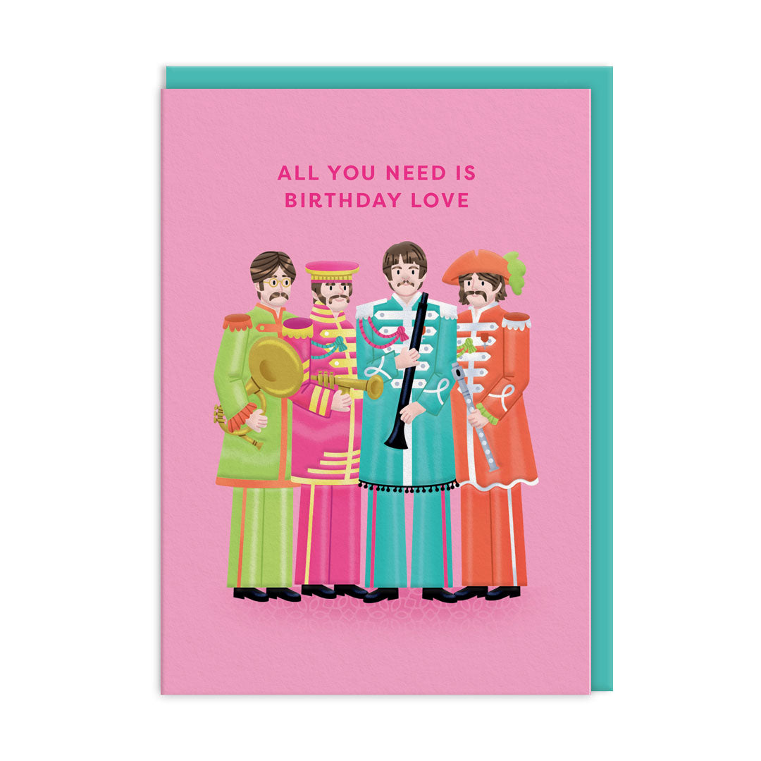 The Beatles Greeting Card by Ohh Deer