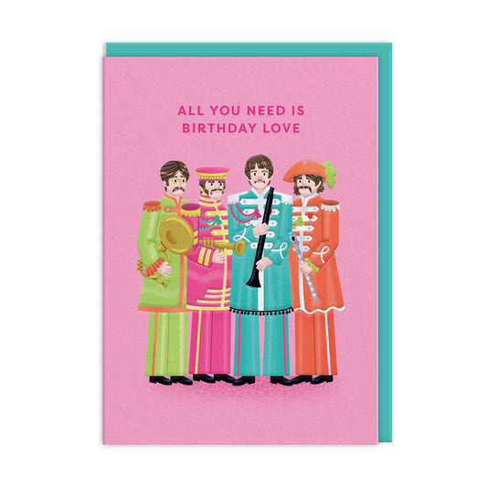 The Beatles Greeting Card by Ohh Deer