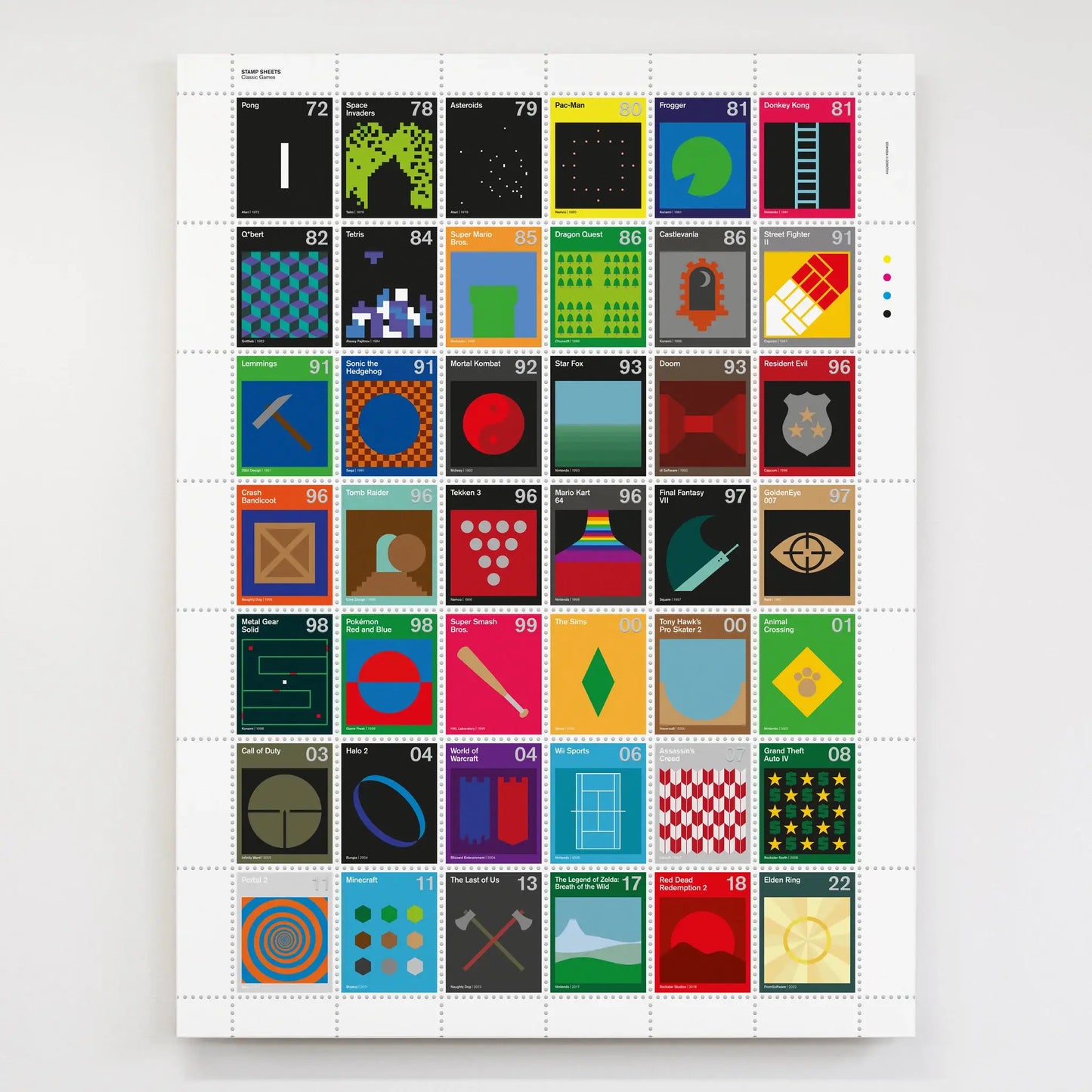 Stamp Sheets: Classic Games