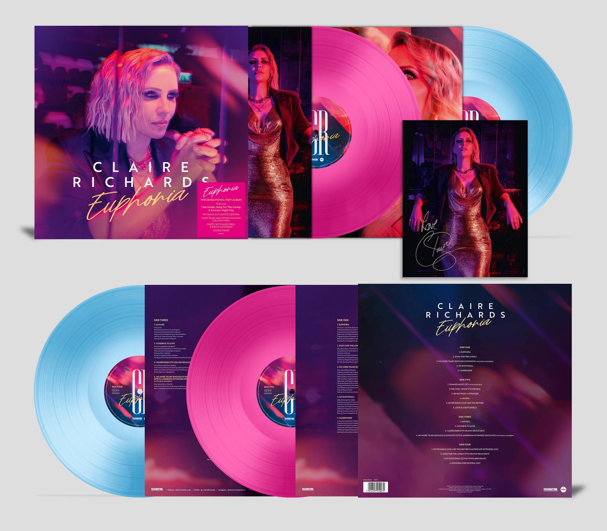 FASC014X_Claire_Richards_Euphoria_2LP_3D_Pack+Sticker+Print.jpg