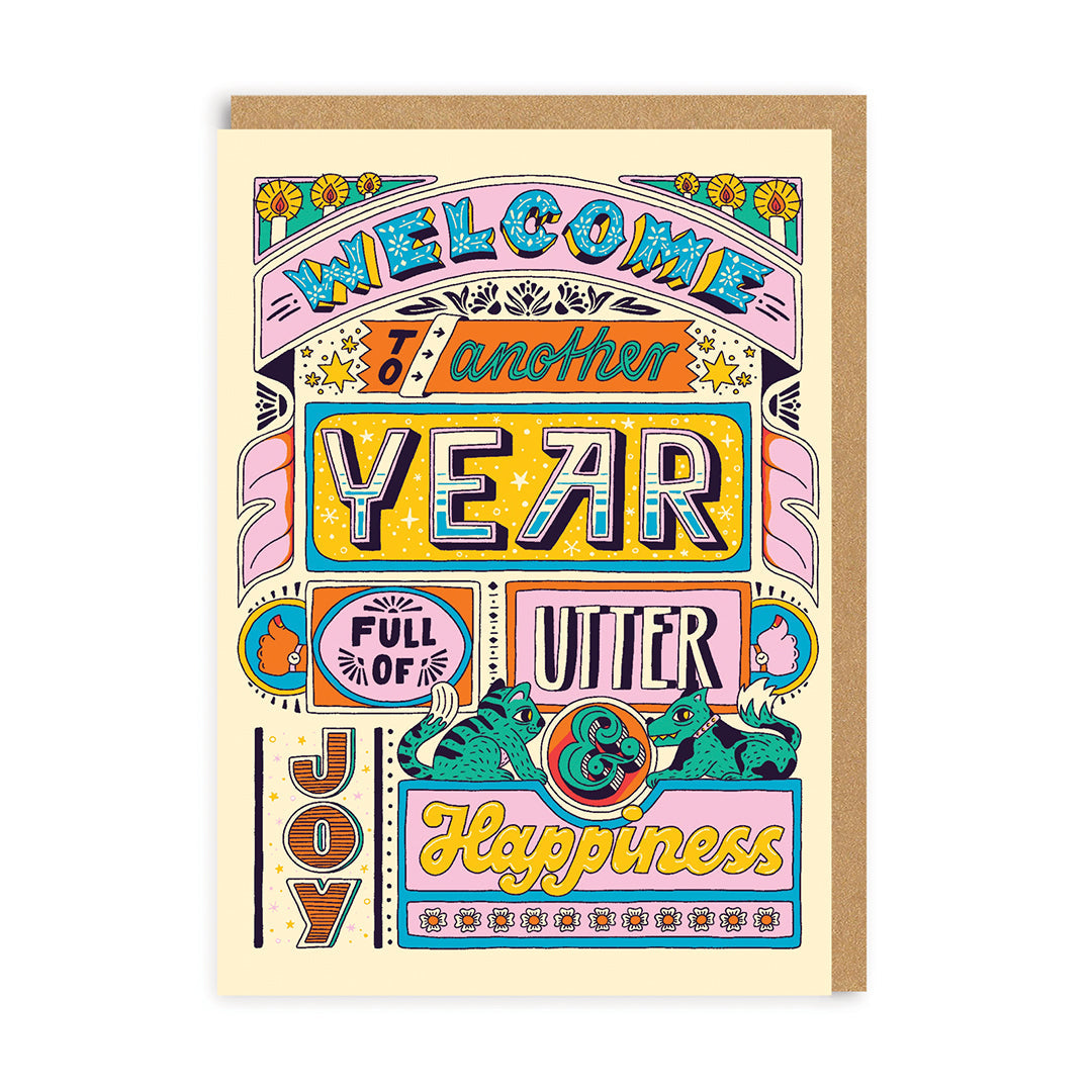 Another Year Full Of Happiness Greeting Card by Ohh Deer