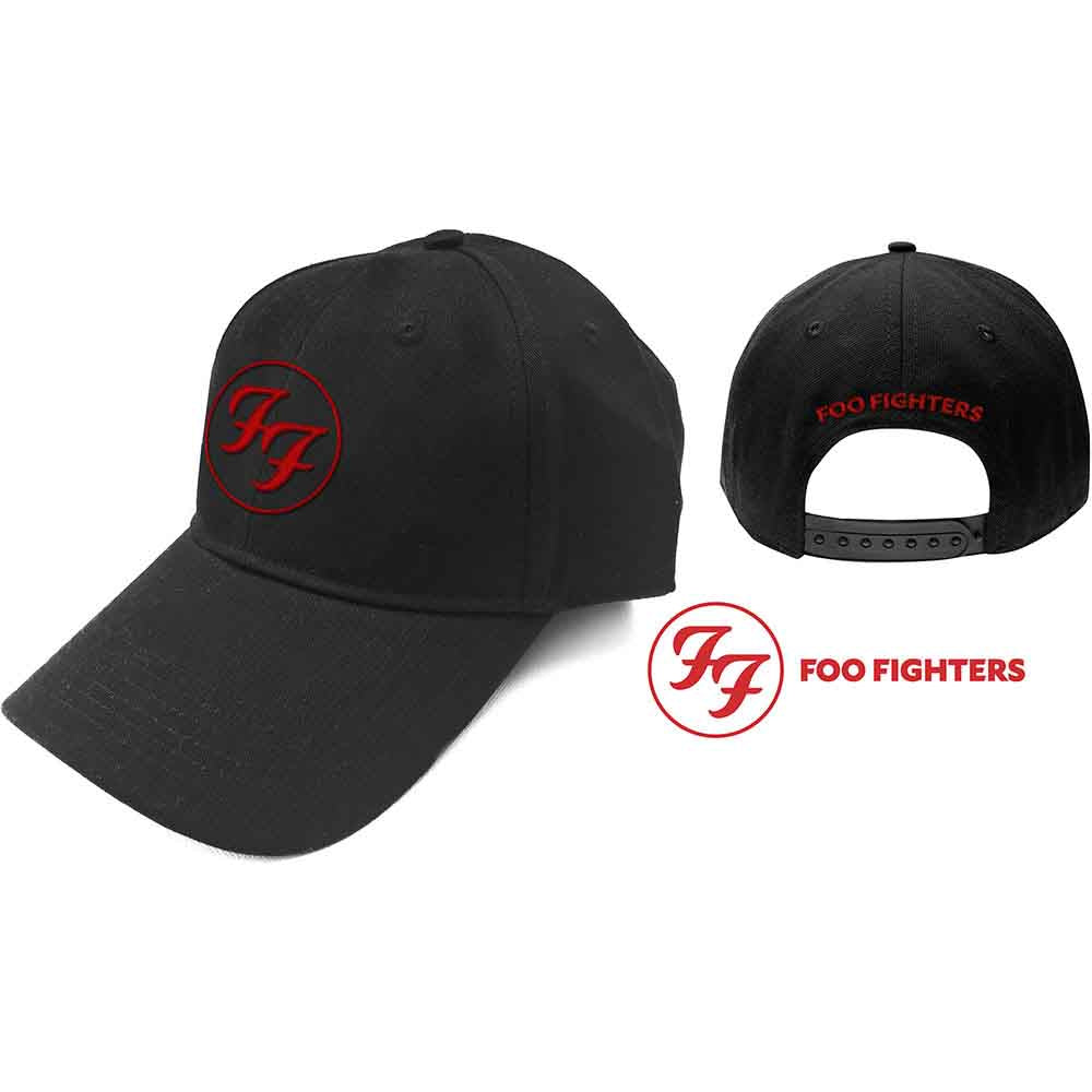 Foo Fighters - Unisex Baseball Cap: Red Circle Logo Product Image