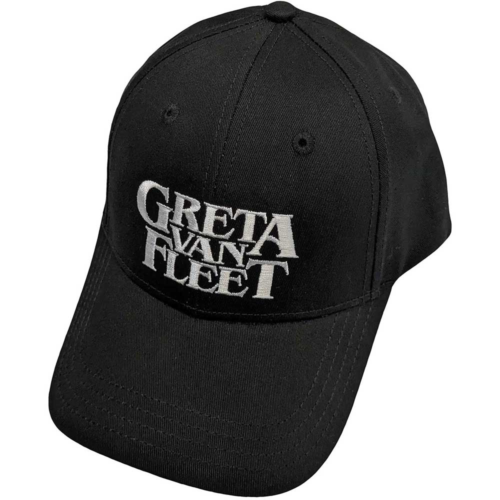Greta Van Fleet - Unisex Baseball Cap: White Logo Product Image