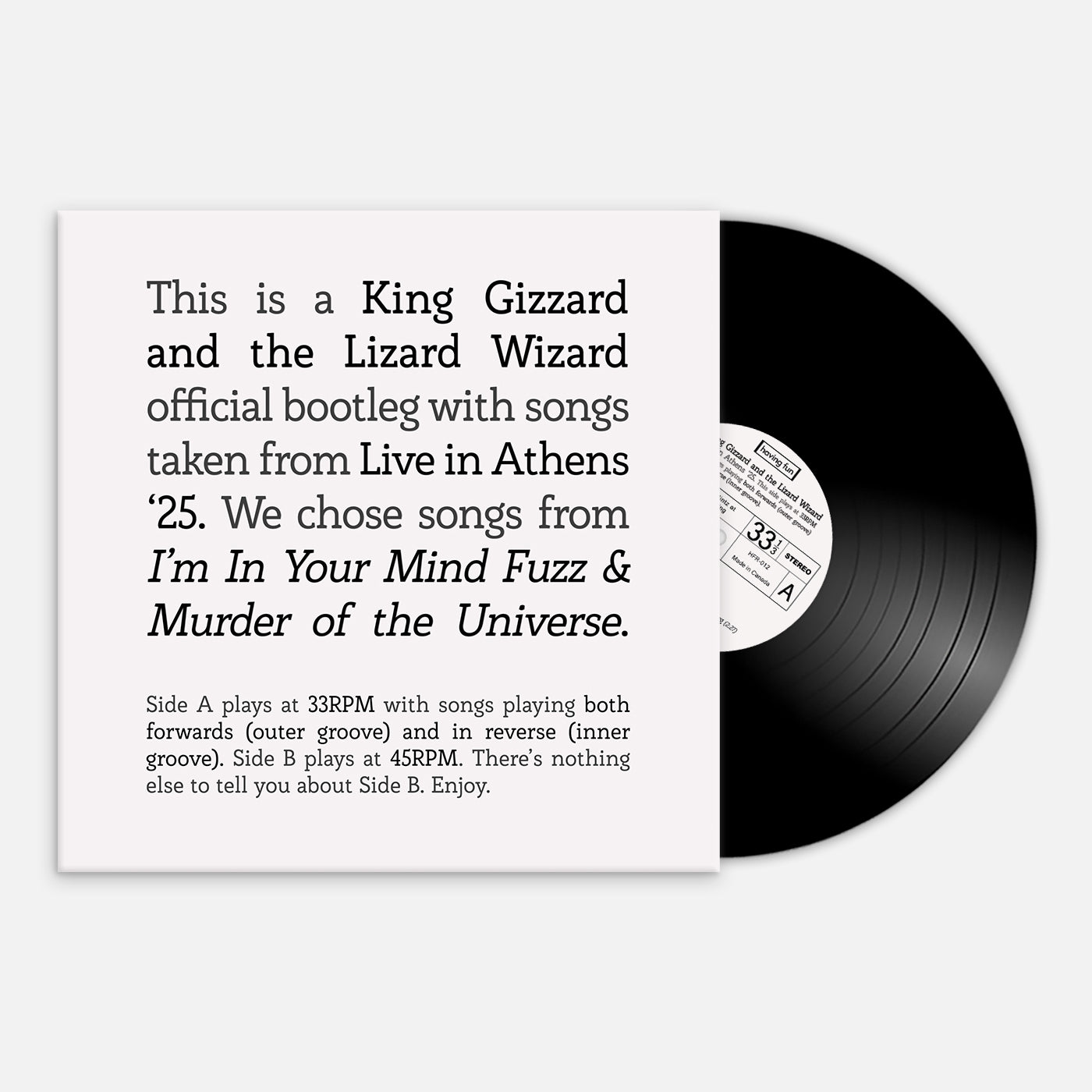 Songs from I'm In Your Mind Fuzz and Murder of the Universe Live in Athens '25