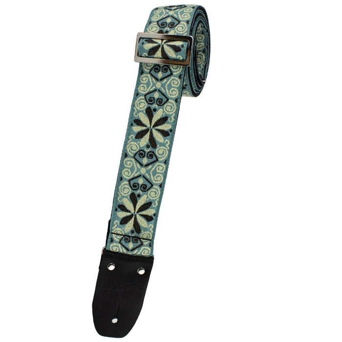 Guitar Strap Color Pinwheel Design