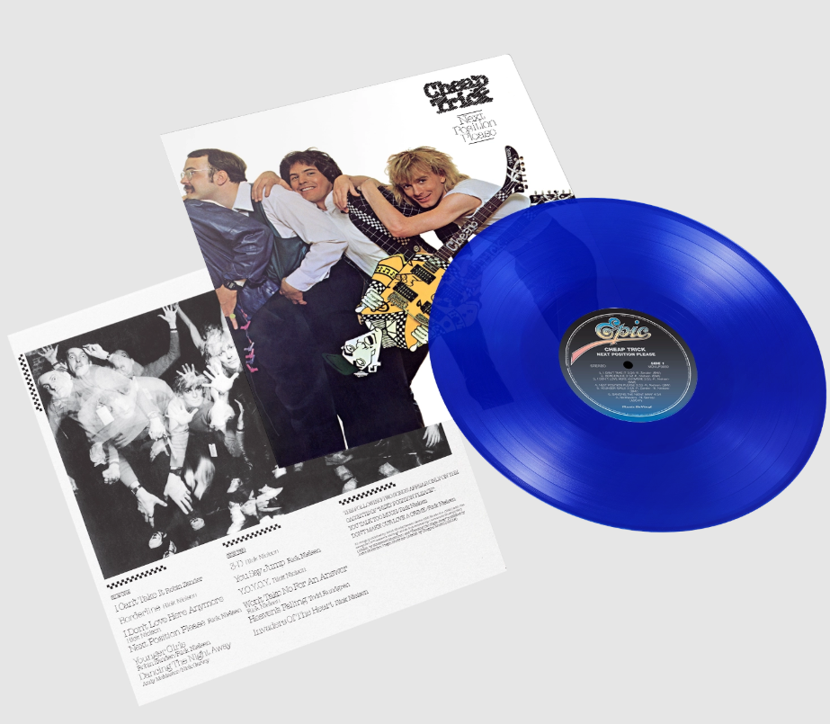 Cheap Trick – Next Position Please – Translucent Blue vinyl packshot