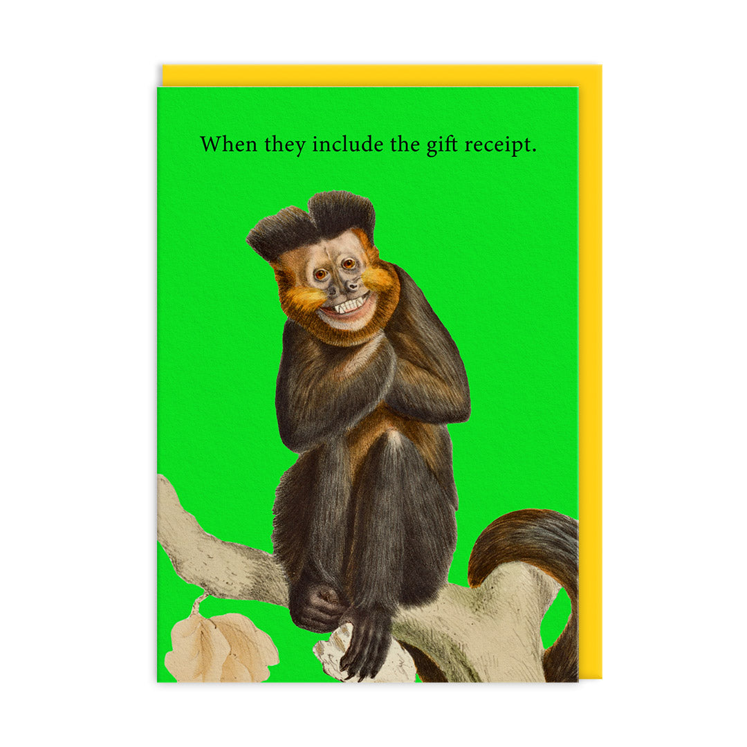 Gift Receipt Greeting Card by Ohh Deer