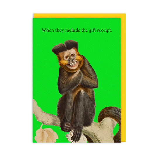 Gift Receipt Greeting Card by Ohh Deer