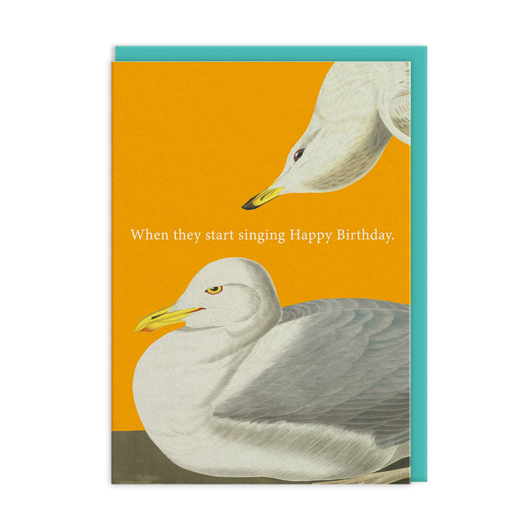 They Start Singing Greeting Card by Ohh Deer