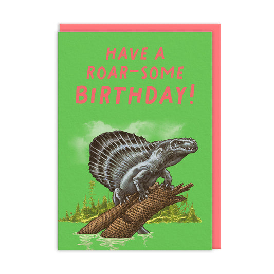 Dimetrodon Greeting Card by Ohh Deer