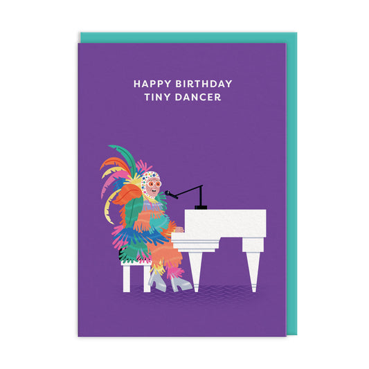 Elton John Greeting Card by Ohh Deer