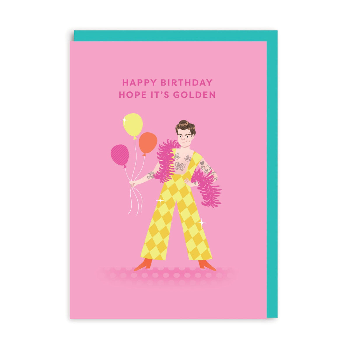 Harry Styles Golden Birthday Card by Ohh Deer