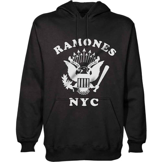 Ramones - Unisex Pullover Hoodie: Retro Eagle New York City Product Image
