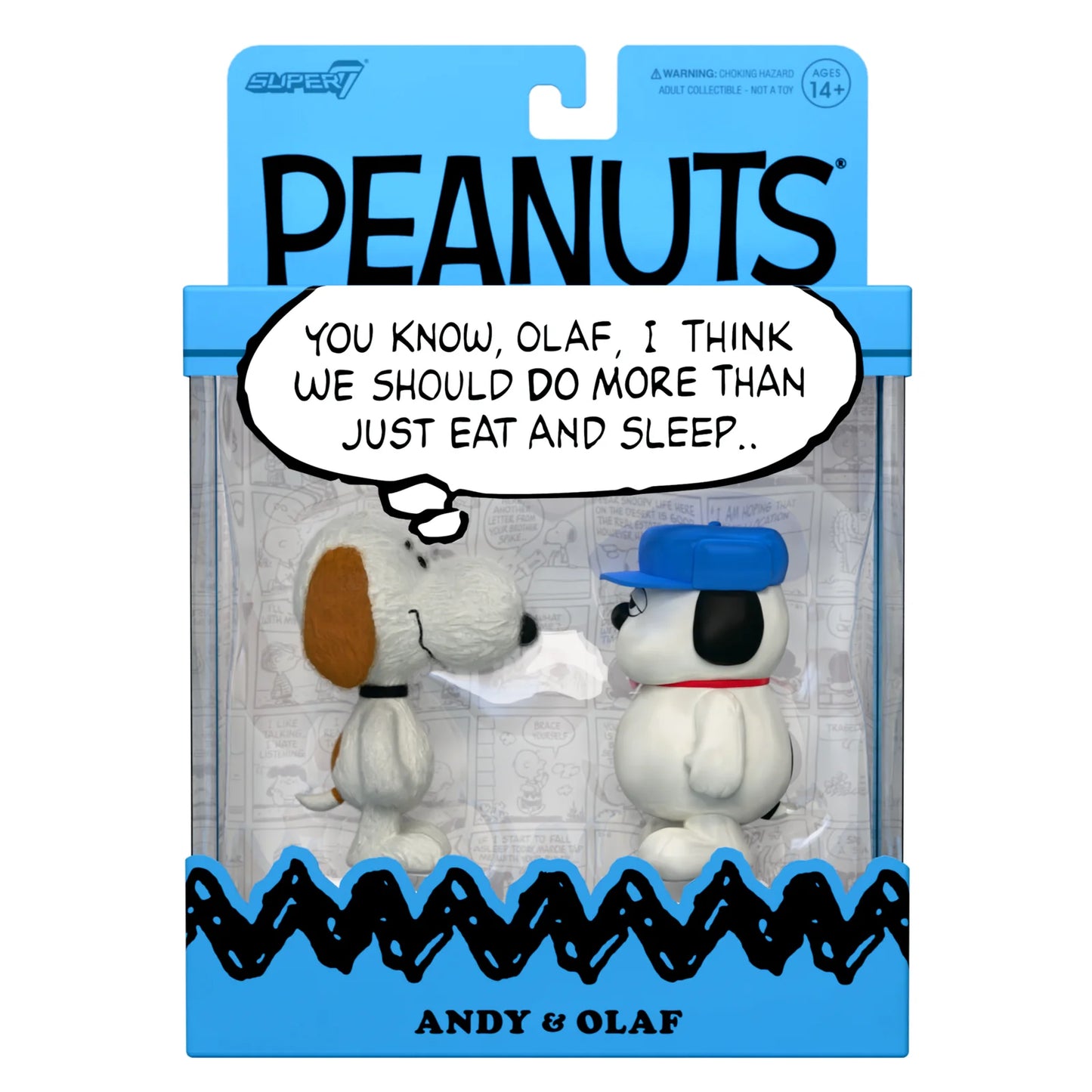 Peanuts Reaction Figures - Olaf & Andy (2-Pack)