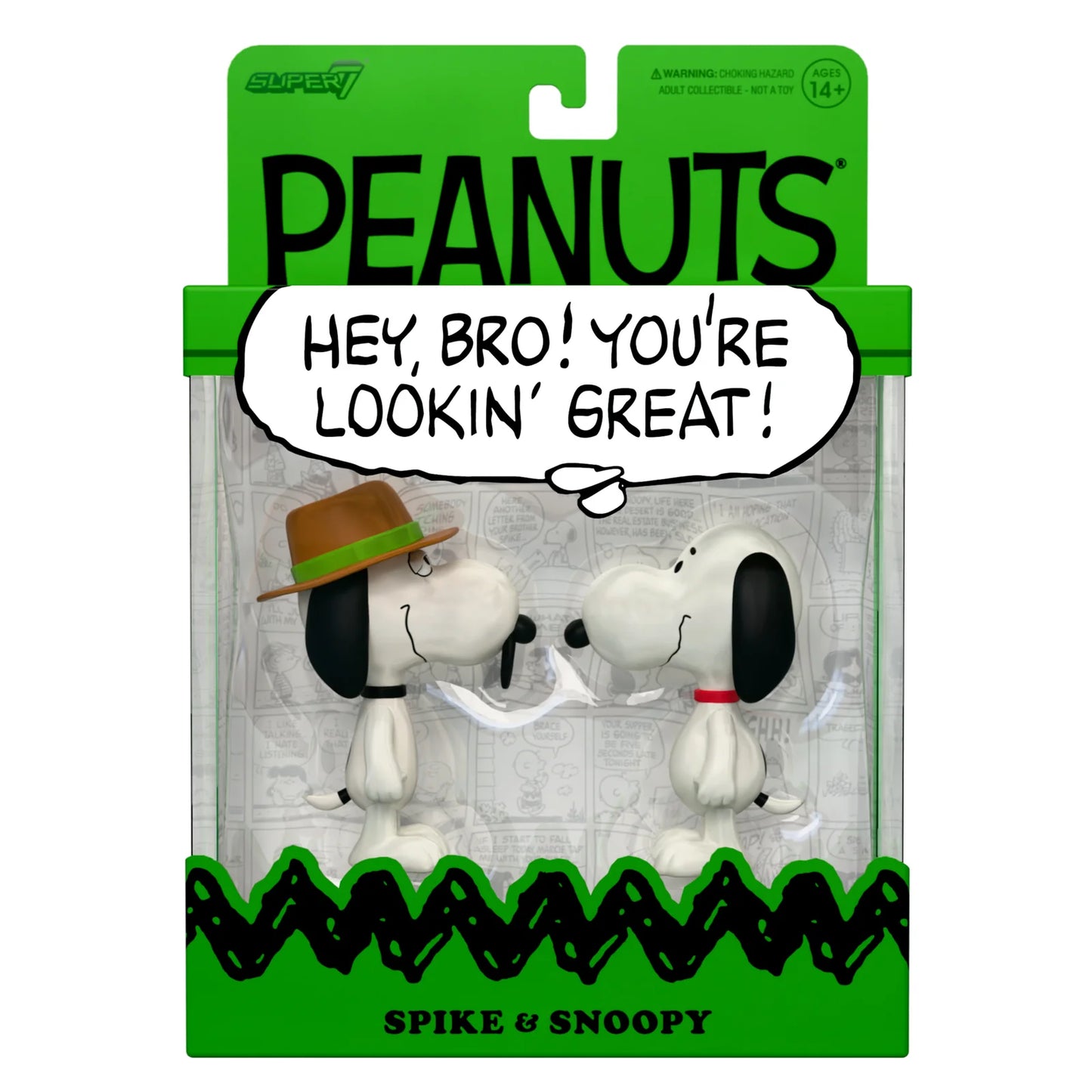 Peanuts Reaction Figures - Snoopy & Spike (2-Pack)