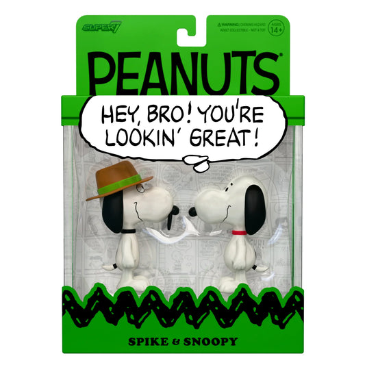 Peanuts Reaction Figures - Snoopy & Spike (2-Pack)