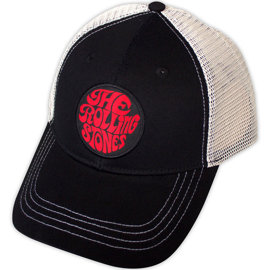 The Rolling Stones - Unisex Mesh Back Cap: 70s Logo Emblem Product Image